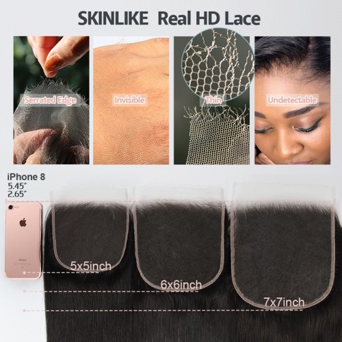 Virgin Hair Body Wave 4X4 5x5 6x6 7x7 HD Lace Closure | Human Hair Wig | Lace Front